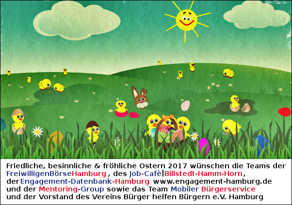 FreiwilligenBörse wünscht friedliche, besinnliche & fröhliche Ostern 2017