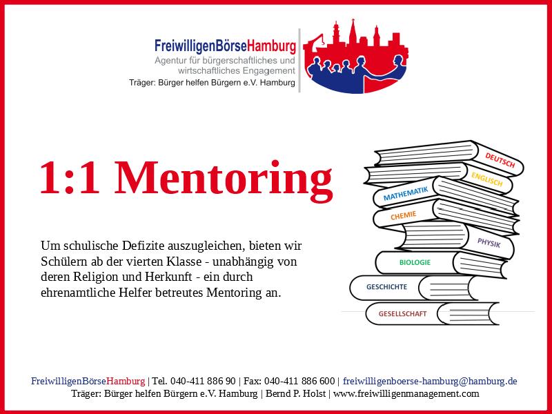 1:1 Mentoring - FreiwilligenBörseHamburg